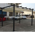 3 * 4 M Outdoor Stahl Pergola Gazebo mit Baldachin Shades